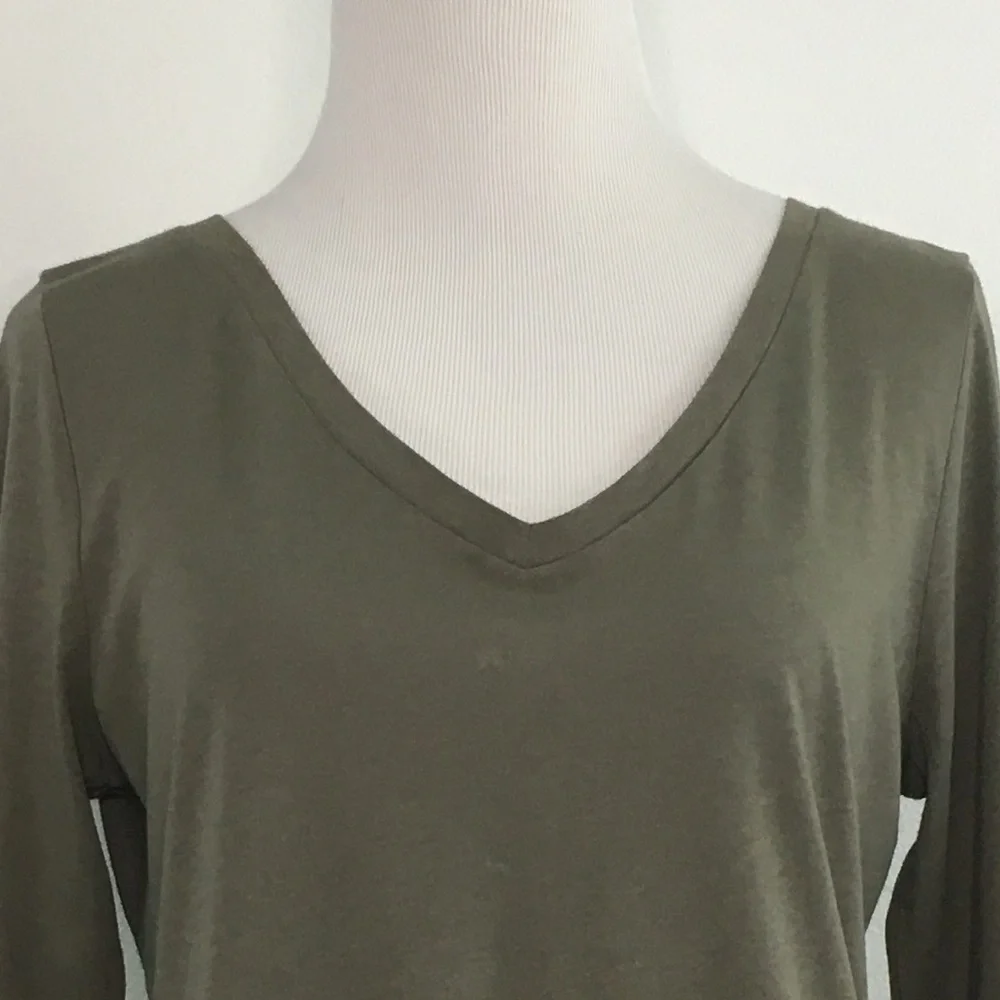 LOFT | Olive Green Long Sleeve Top